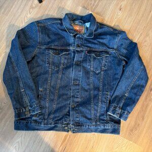 Levis 72334 Dark Wash Denim Classic Unisex Trucker Jacket XXL